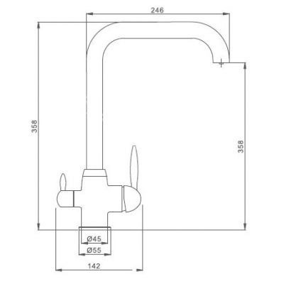 Slavina 3u1 (kitchen&drinking) inox tuš/spirala 113 SS Cijena